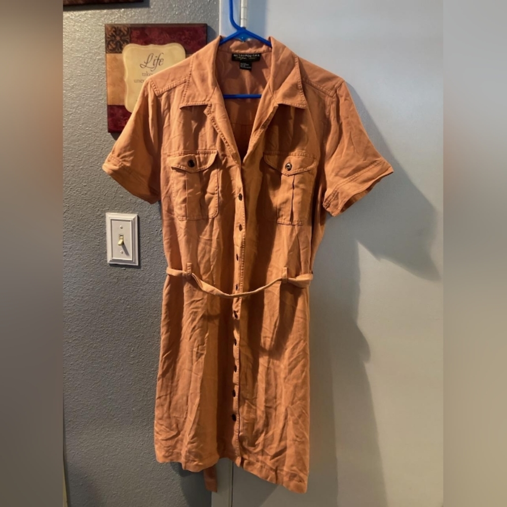 Metropolitan New York 10001 12 orange dress